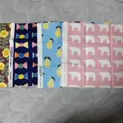 kippis綿プリント生地セット 4種類 50✕25cm