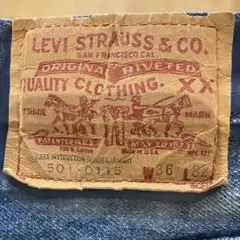 80's USA製 levi's 501 赤耳移行期 金脇割