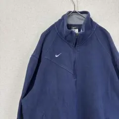 ナイキ　スウェット　ハーフジップ　ロゴ　アメリカ古着　M 4172
