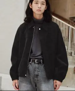 WYM FAUX SUEDE ZIP BLOUSON ブラック Mサイズのサムネイル