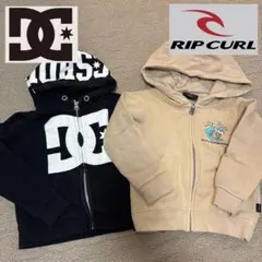 ディーシー　リップカール　ジップアップパーカー　フード付きパーカー