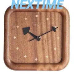 NEXTIME　壁掛け時計　Dowel Square【新品】北欧　ウッドデザイン