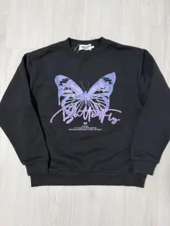【新品タグ付】ペアマノンストリート バタフライ プリントスウェット140cm49