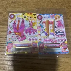 入場特典 アイカツカード ピンクステージベスト スキップスカイブーツ・ミニハット