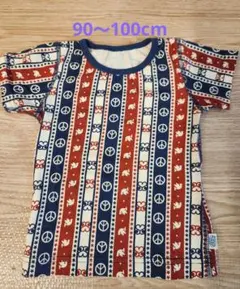BOOFOOWOO ピースマーク柄 Tシャツ 90cm～100cmのサムネイル