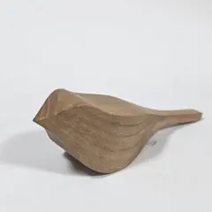 木彫り 鳥 オブジェ 置物 磁石付き