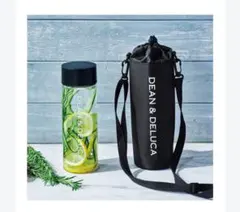 GLOW8月号増刊付録 DEAN＆DELUCA クリアボトル＆保冷ボトルホルダー