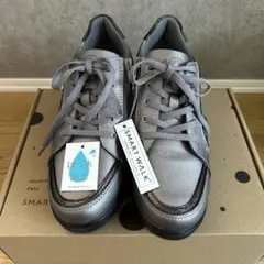 SMART WALK スニーカー はっ水加工 メタリックグレーのサムネイル