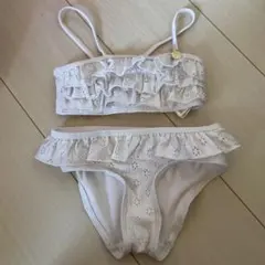 美品♡エイチアンドエム　フリル付きホワイトビキニ