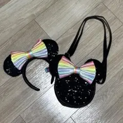 ディズニーランド40周年　ショルダーバッグ　カチューシャ