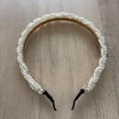 パール装飾カチューシャ