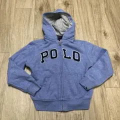 POLO フード付きパーカー 120cm ブルー　ポロ　ラルフ