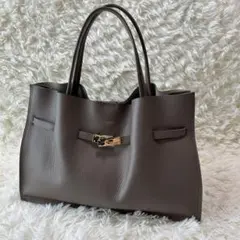 【美品】VIOLAd’OROイタリアンWフェイスレザートートバッグ