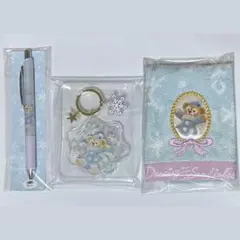 ダッフィー　ボールペン ミニタオル　キーホルダー　セット