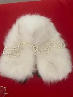 メルロープリュスファーつけ襟　ティペット　フェイクファーストール