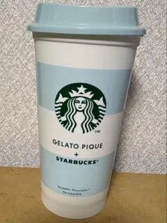 スターバックス　gelato pique ボーダーリユーザブルカップ　タンブラー
