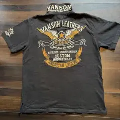 VANSON LEATHERS ポロシャツ 刺繍 ブラックのサムネイル