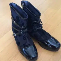 ＊美品レース×エナメル エレガントブーツ M＊