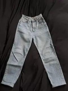 【moussy】ストレートデニム25(ライトブルー)