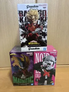 3個♪ ヒロアカ フィギュア Grandista 爆豪勝己 トガヒミコ 轟焦凍