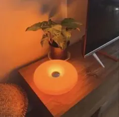 オレンジドーナツ型テーブルライト