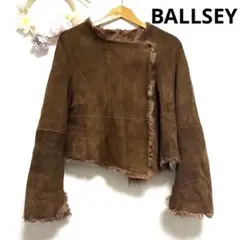 BALLSEY ムートンジャケット 羊革ファーショートコート 38 ブラウン BALLSEY ムートンジャケット 羊革ファーショートコート 38 ブラウン