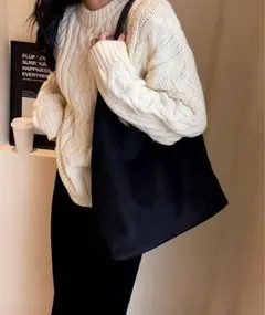 ammy. スエード調 シンプル ショルダーバッグ / ポーチ付き