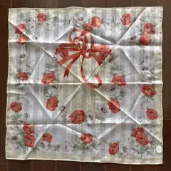 未使用　Christian Dior ハンカチ　クリスチャンディオール　リボン
