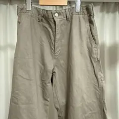 GU メンズ バレルレッグワークパンツ Lサイズ