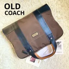極美品 vintage coach old ブリーフケース ブラウン ブラック