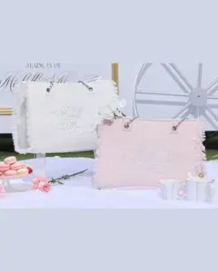 michellMacaron フリンジツイードトートバッグLのサムネイル
