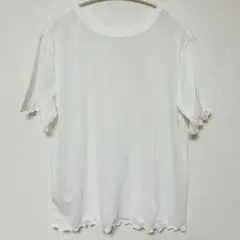 新品未使用ルノンキュール2wayトップスカットソーフリーサイズホワイト