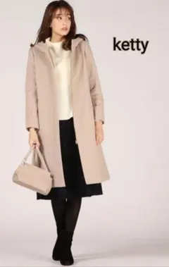 ketty フード付きウールコート