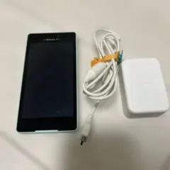 【ジャンク品】Optimus LIFE L-02E スマホ本体 水色 充電器付き