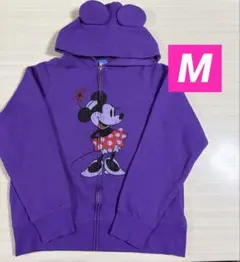 【公式】東京ディズニーリゾート　ミニー　パーカー　Mサイズ　パープル　紫　廃盤品