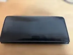 万双　ダブルホーウィン 長財布（小銭入付）黒 レザー 二つ折り財布