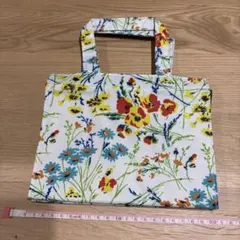 花柄ランチバッグ