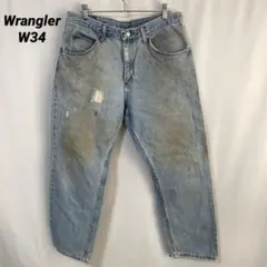 B-1235 Wrangler ラングラー W34 テーパード デニム フェード