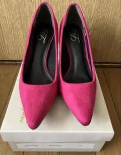 新品【パンプス】痛くない7㎝ヒール ポインテッド 37（23.5〜24㎝）