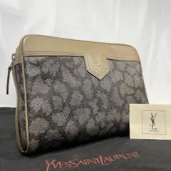 ✨美品✨イヴサンローラン クラッチバッグ セカンドバッグ　カサンドラロゴ　ジラフ