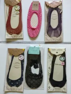 tutuanna　フットカバー　靴下　６足　レース含む