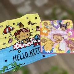 日焼けキティセット　日焼けキティハンドタオル　ハンカチ　キティちゃん