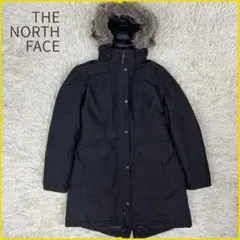 《美品》ザノースフェイス ロングダウンコート レディース ブラック L