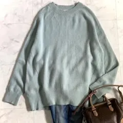 スピックアンドスパン カシミヤウールクループルオーバー ニット