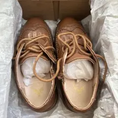 フォーマルシューズ ブラウン フリンジ付き