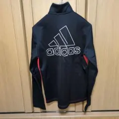 adidas ジャージ 160 黒/赤/白 レディースS