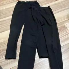 ユニクロ　UNIQLO 黒　110 レギンス　パンツ