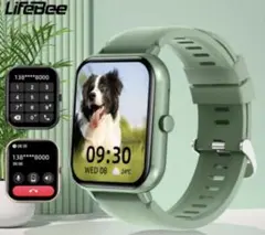 【2024年最新版】　スマートウォッチ　グリーン　新品未開封