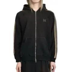 トラックフーディ　XL ブラック　nubian ニードルス Needles ニードルス SS25 ZIPPED TRACK HOODY(EXCLUSIVE) / BLK