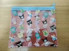 サンリオキャラクターズ　ミニフラットポーチ　サンリオ　ポーチ